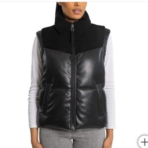 NEW Faux Leather Yoke Vest